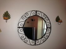 30" Round Iron Mirror in Naperville, Illinois