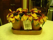 Mini Ceramic Sunflowers In Clay Pot - NWT in Houston, Texas