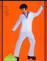 Mens Plus Size XXL Disco Elvis Suit Costume Blue in Kingwood, Texas